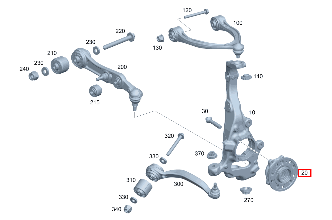 Radlager Rechts mit Radflansch CLS 220 d 257 Radlager Rechts mit Radflansch CLS 220 d 257