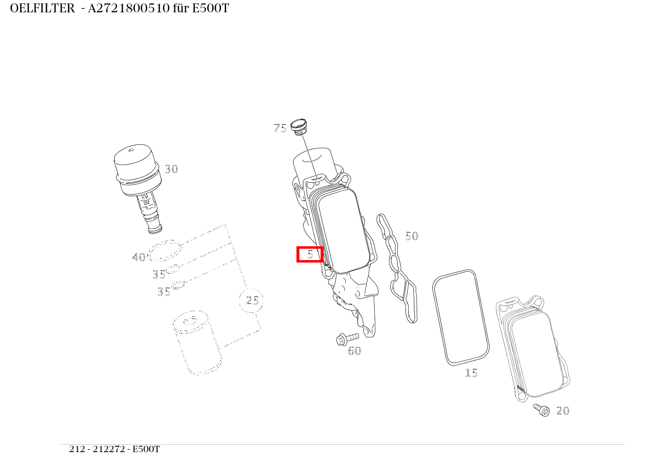 Ölfilter E500T 212 Ölfilter E500T 212