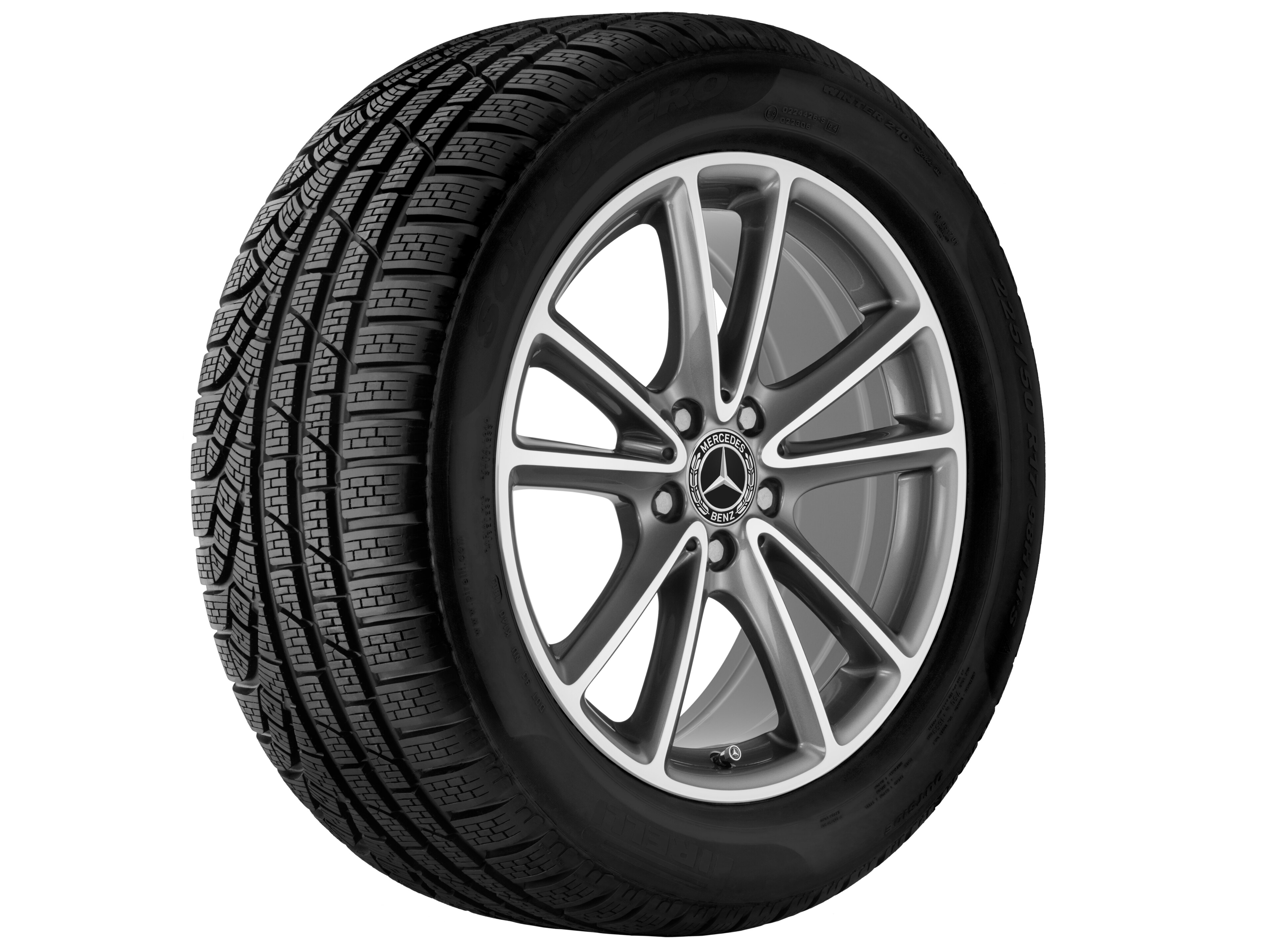 5-Doppelspeichen-Rad, 45,7 cm (18 Zoll), glan