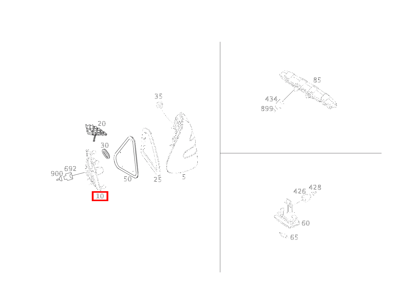 Lampenträger RECHTS E 280 4MATIC Limousine 211 Lampenträger RECHTS E 280 4MATIC Limousine 211
