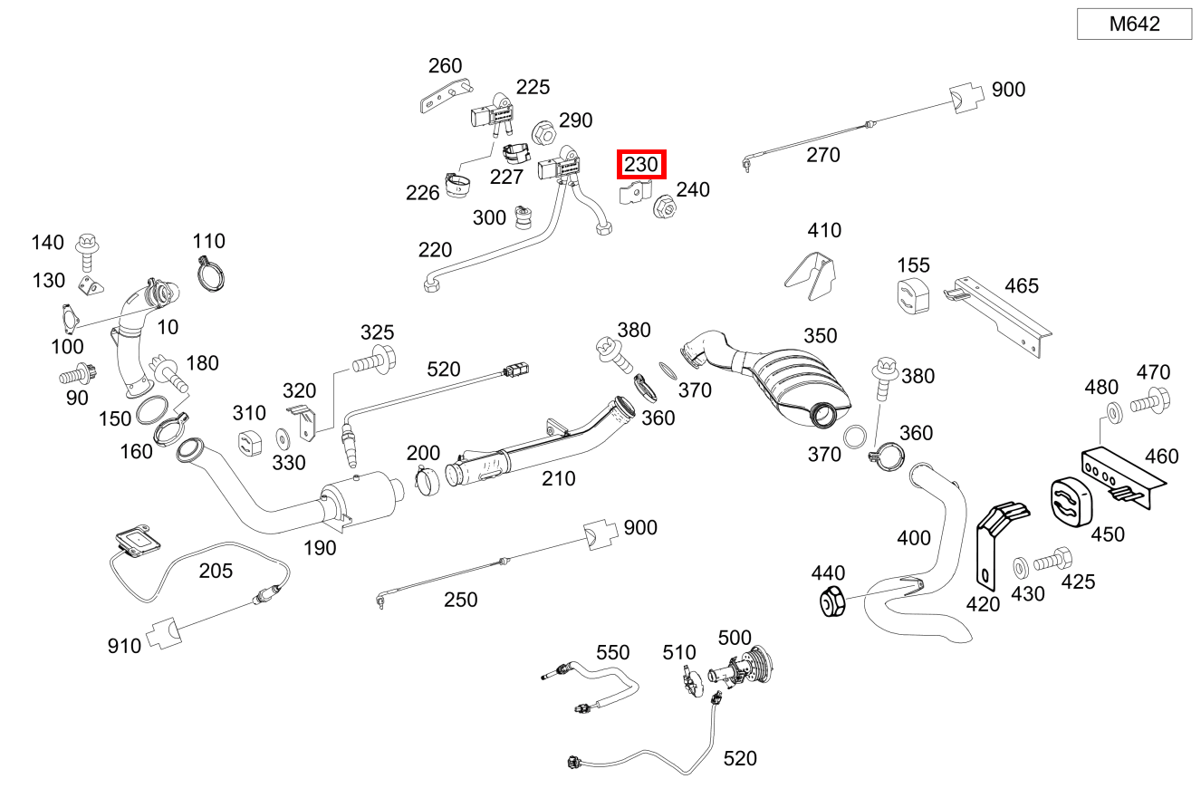 Lasche DRUCKLEITUNG G 500 Off-Roader lang BCA 463