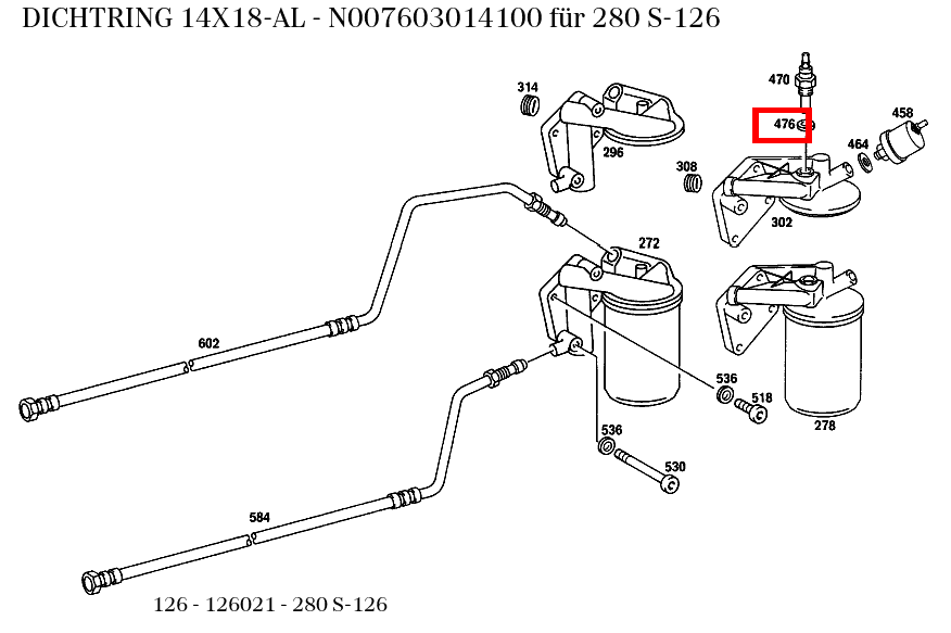 Dichtring 14X18-AL 280 S-126 126