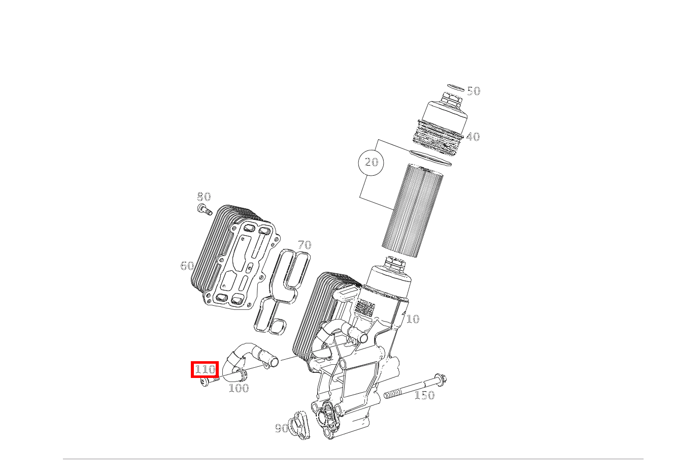 Sechsrundschraube Rücklaufleitung an Ölfiltergehäuse; M6X19 A 45 AMG 4MATIC 176