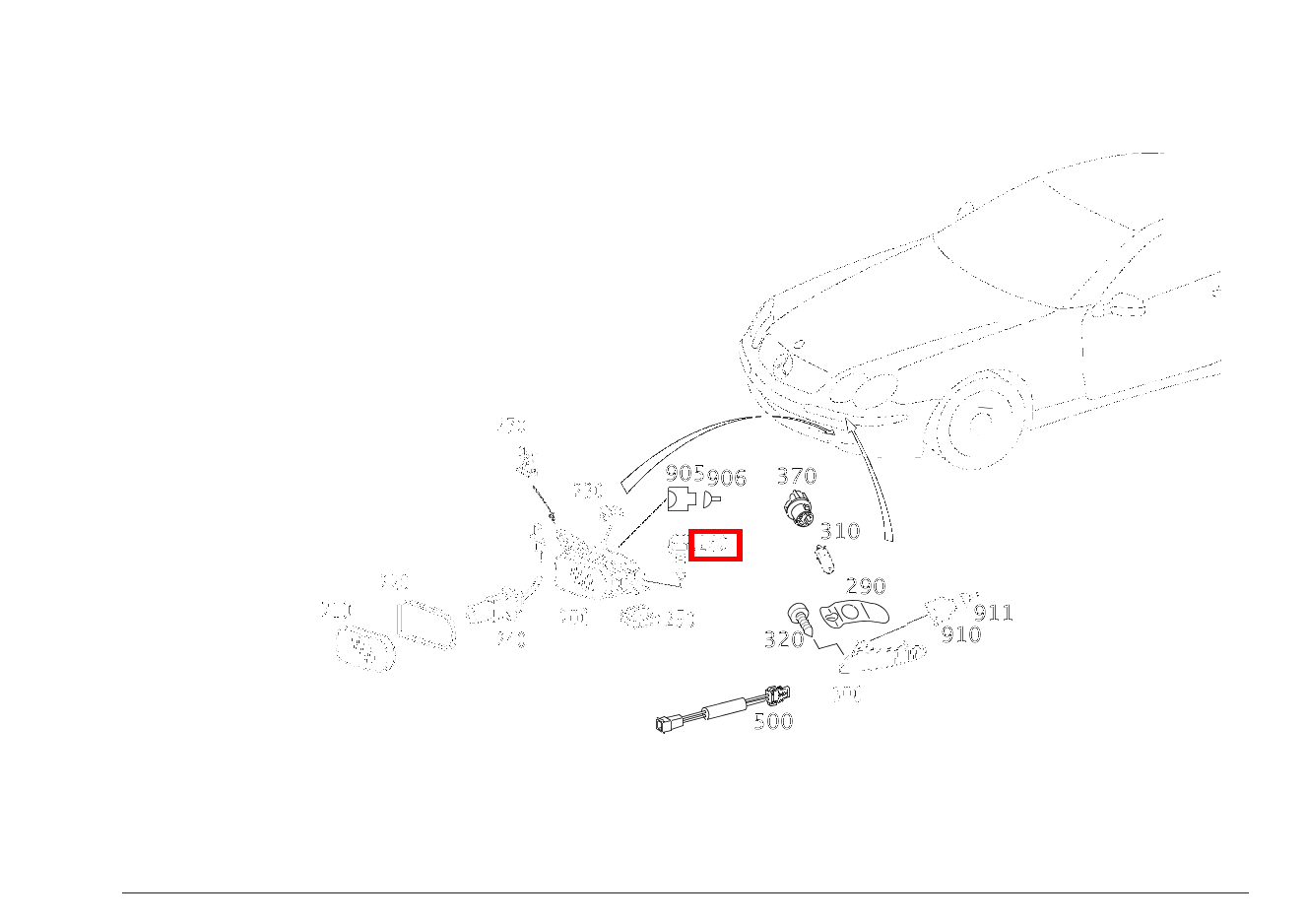 Blechschraube NEBELSCHEINWERFER AN HALTER; 4.8X16 SL 65 AMG Roadster BCA 230