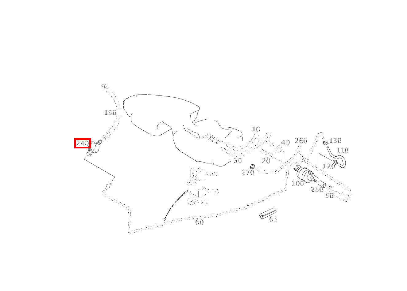 DAEMPFERBEHAELTER VORLAUF C 200 KOMP DE (CL) 203