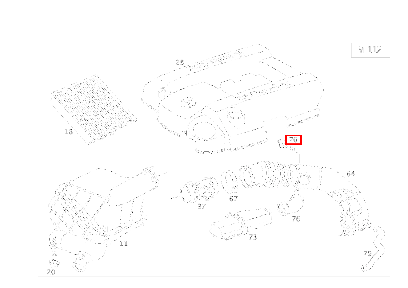 Sechsrundschraube ANSAUGLEITUNG AN ZYLINDERKOPFHAUBE; M6X20 C 240 T-Modell 202 Sechsrundschraube ANSAUGLEITUNG AN ZYLINDERKOPFHAUBE; M6X20 C 240 T-Modell 202