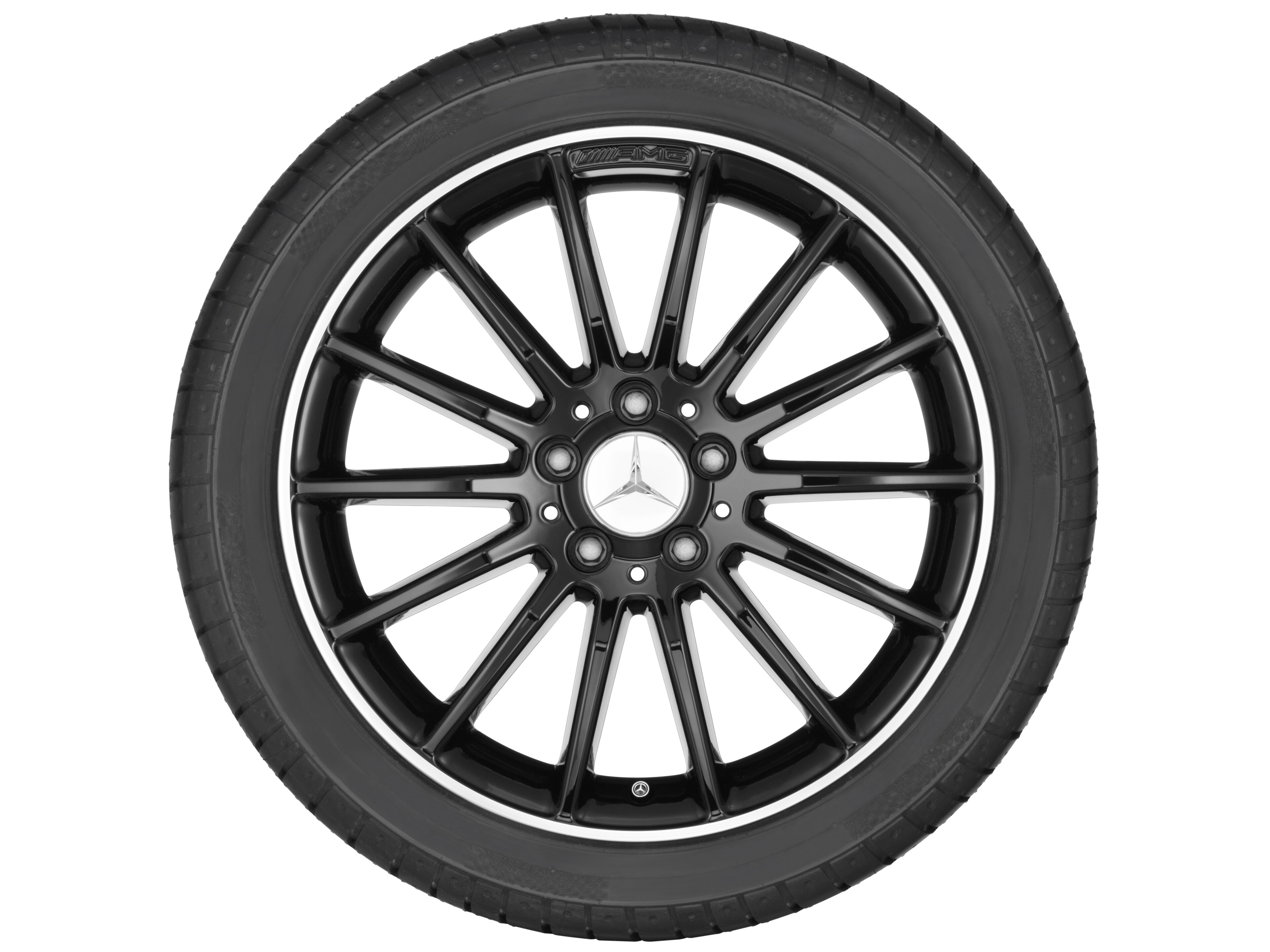 Mercedes-Benz - AMG Vielspeichen-Rad, Felgenhorn glanzgedreht AMG Vielspeichen-Rad, Felgenhorn glanzgedreht