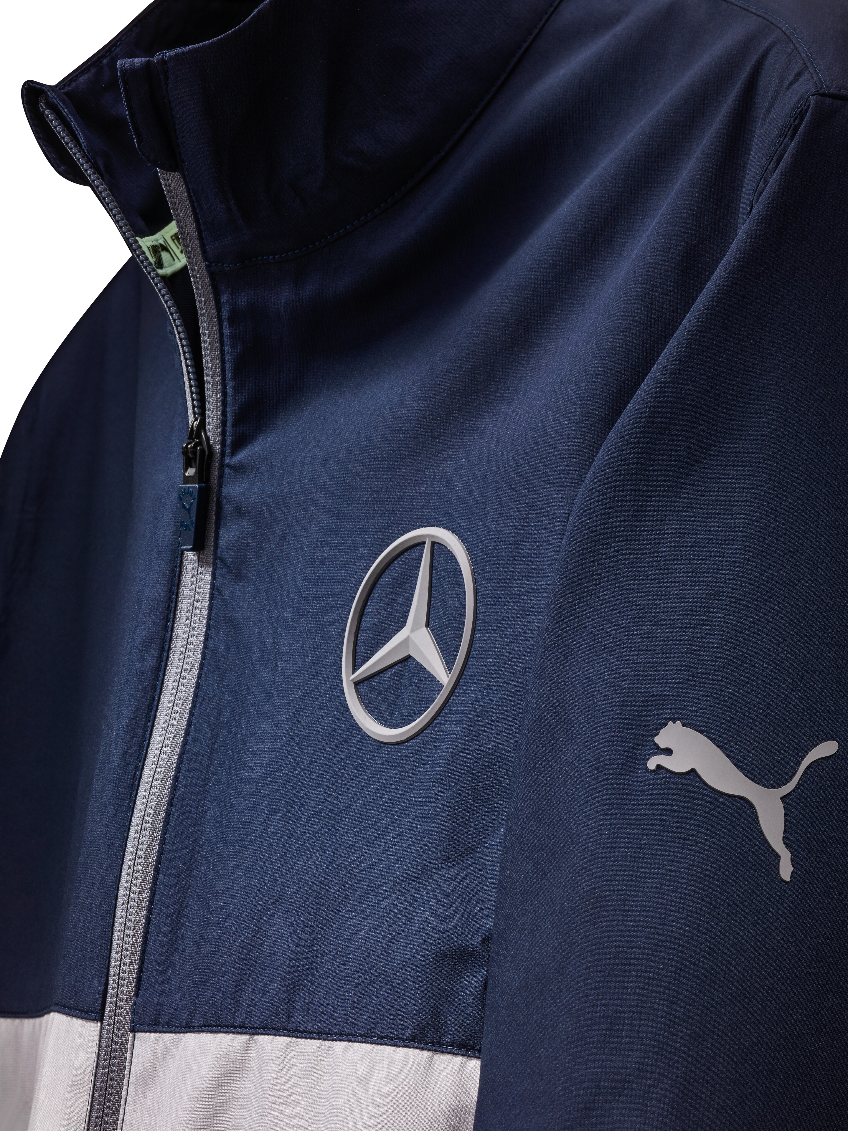 Mercedes-Benz - Golf-Windjacke Herren, grau