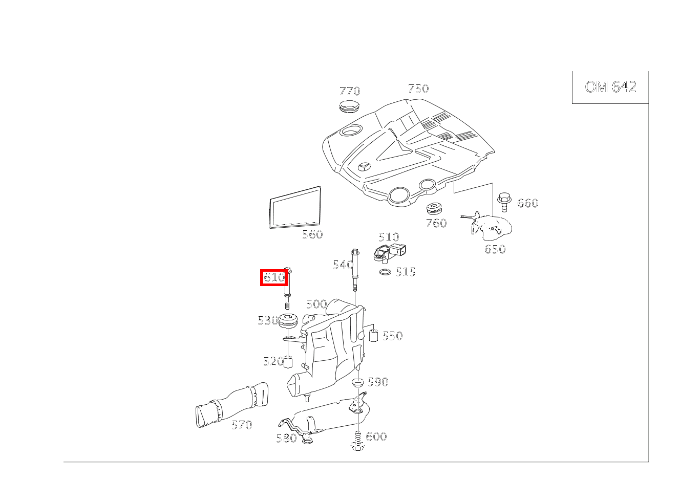 Sechsrundschraube AN ZYLINDERKOPFHAUBE; M6X25 CLS 350 CDI Coupé RL 219 Sechsrundschraube AN ZYLINDERKOPFHAUBE; M6X25 CLS 350 CDI Coupé RL 219