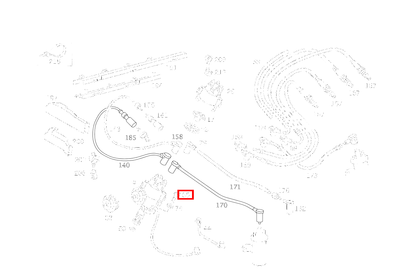 Zylinder-Schraube ZUENDVERTEILER AN STEUERGEHAEUSEDECKEL; M8X35 230 GE ST. LG 460 Zylinder-Schraube ZUENDVERTEILER AN STEUERGEHAEUSEDECKEL; M8X35 230 GE ST. LG 460