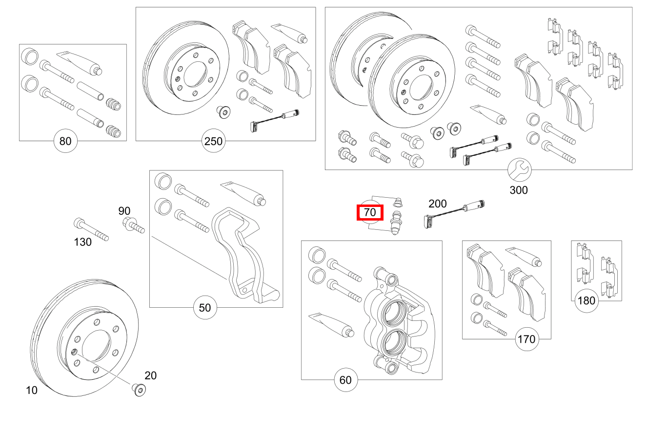TEILESATZ ENTLUEFT.VENTIL Teilesatz rechts 906