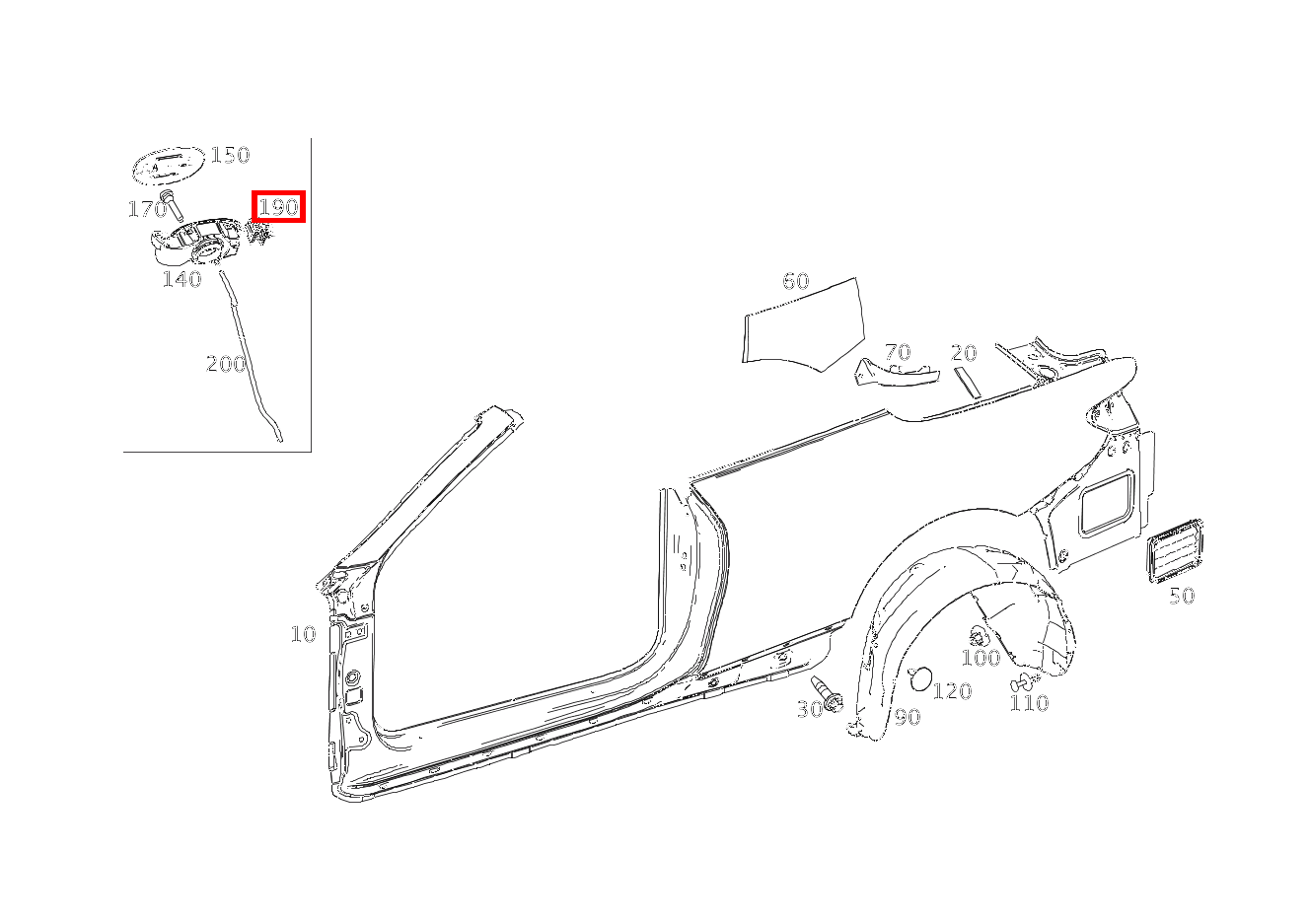 ZENTRALVERRIEGEL.STELLER ZENTRALVERRIEGELUNG TANKKLAPPE S 63 AMG 4MATIC+ Cabriolet 217