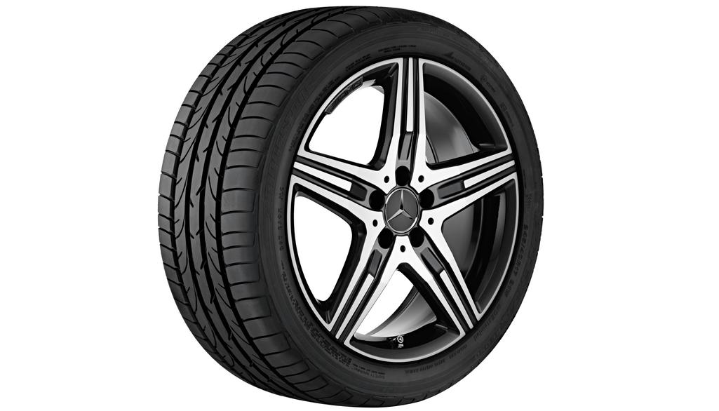 AMG 5-Speichen-Rad, 18 Zoll, 7,5 J x 18 ET 42, schwarz 
