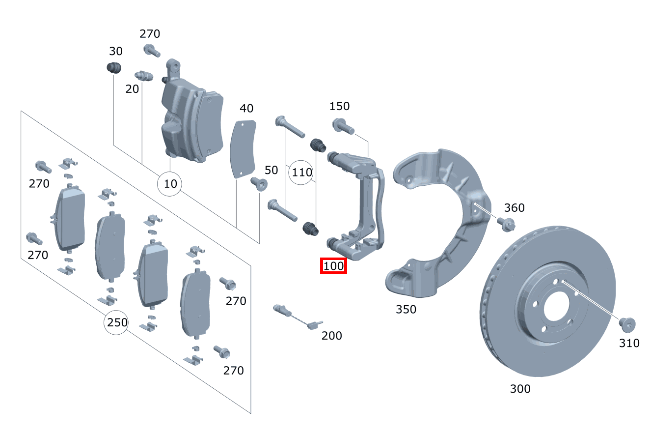 Bremsträger Links und rechts B 220 4MATIC 463 Bremsträger Links und rechts B 220 4MATIC 463