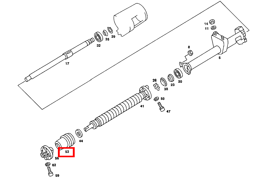 Manschette MECHANISCHE LENKUNG 200/M102-123 123 Manschette MECHANISCHE LENKUNG 200/M102-123 123