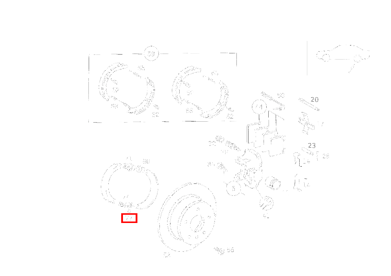 Zylinderstift 420 SEC COUPE mit Automatic 126