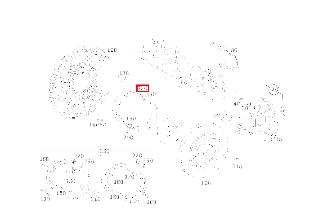 BREMSNACHSTELLER BREMSBACKENNACHSTELLUNG C 320 Sportcoupé 203 BREMSNACHSTELLER BREMSBACKENNACHSTELLUNG C 320 Sportcoupé 203