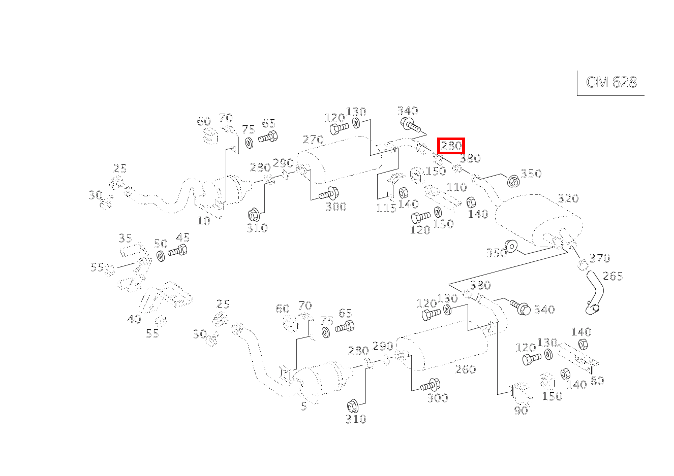 Flansch AUSPUFFLEITUNG HINTEN AN AUSPUFFLEITUNG VORN G 400CDI 4X4 2850 463 Flansch AUSPUFFLEITUNG HINTEN AN AUSPUFFLEITUNG VORN G 400CDI 4X4 2850 463