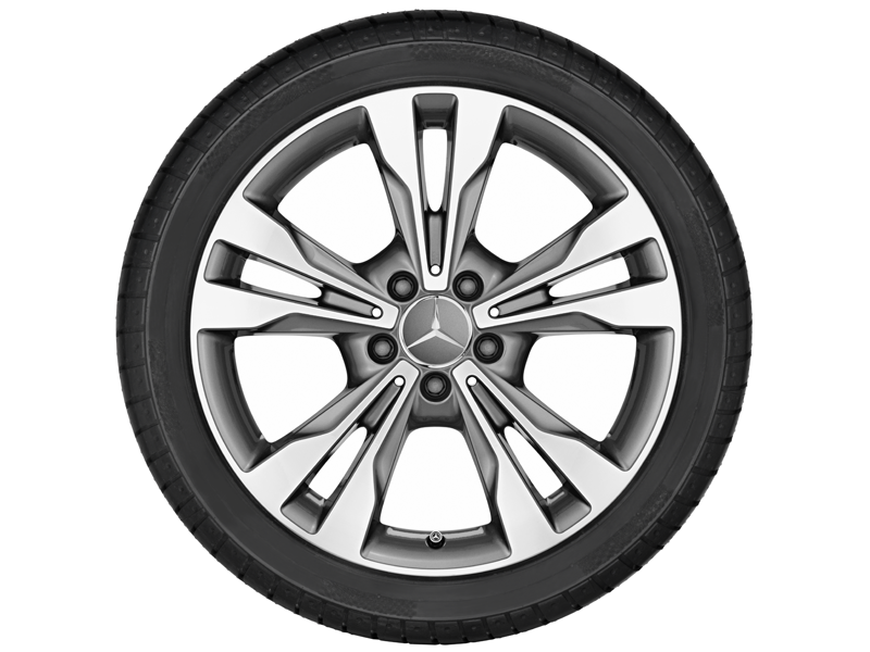 Original Mercedes-Benz 18 Zoll 5-Doppelspeichen-Rad tremolit 