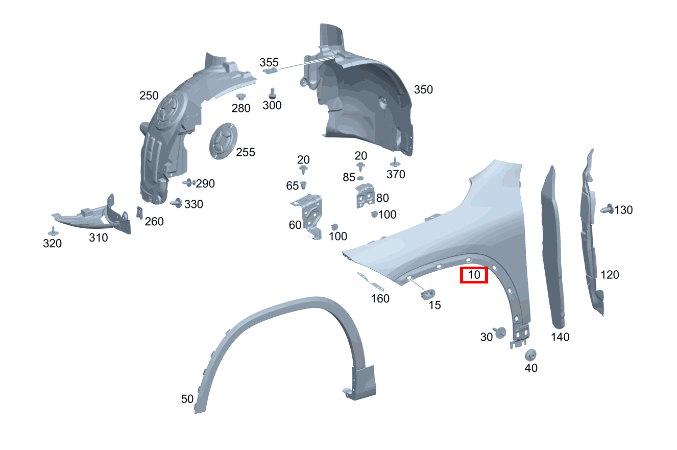 Kotflügel Vorne Links GLA 200 4MATIC 247 Kotflügel Vorne Links GLA 200 4MATIC 247