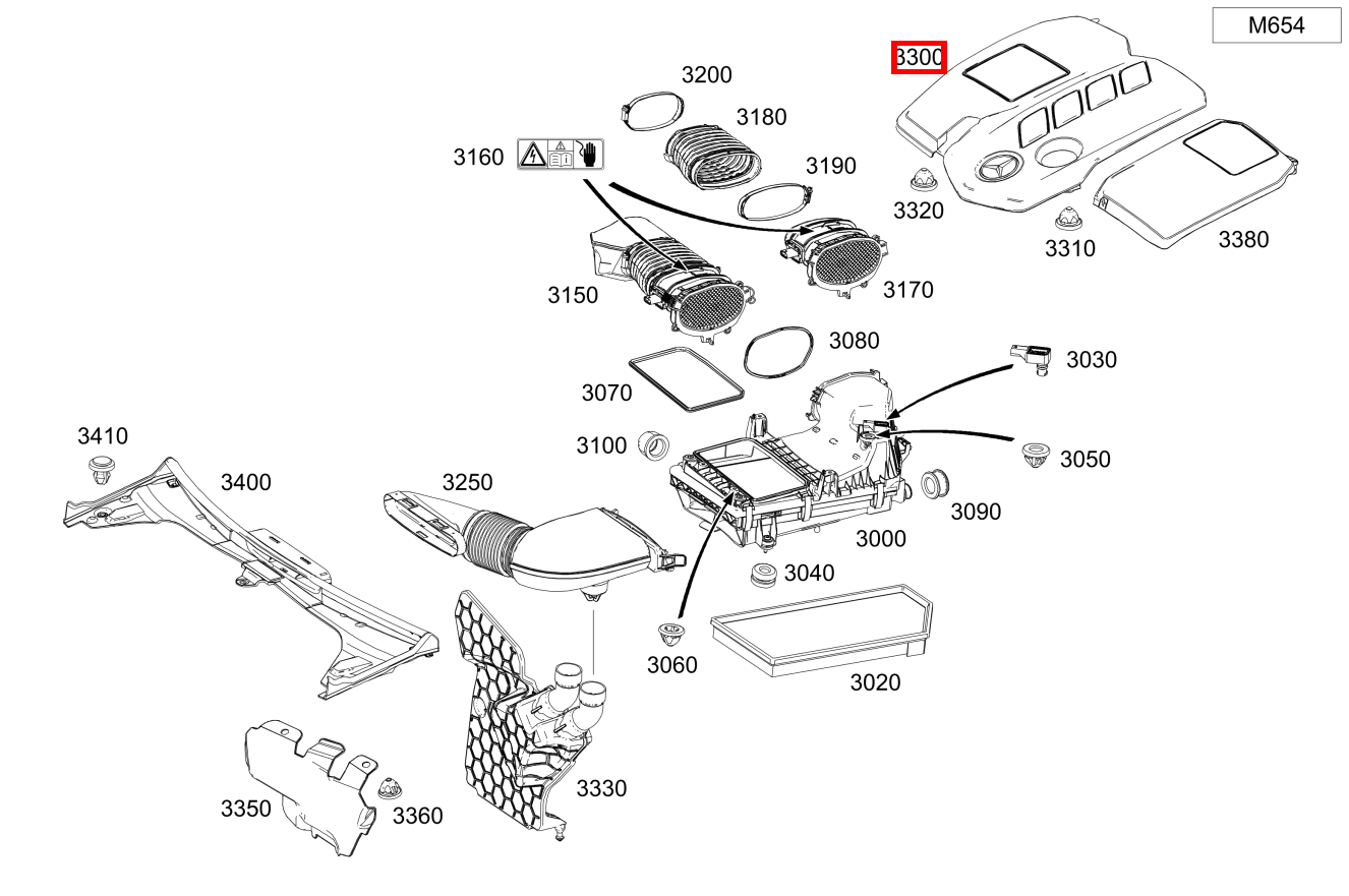 Motorabdeckung C 300 d Coupé 205 Motorabdeckung C 300 d Coupé 205
