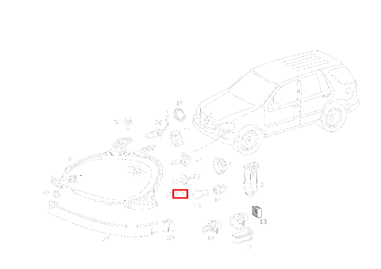 Glühlampe PARKLICHT W 5W 12V; 12V-5W ML 500 Off-Roader 163 Glühlampe PARKLICHT W 5W 12V; 12V-5W ML 500 Off-Roader 163