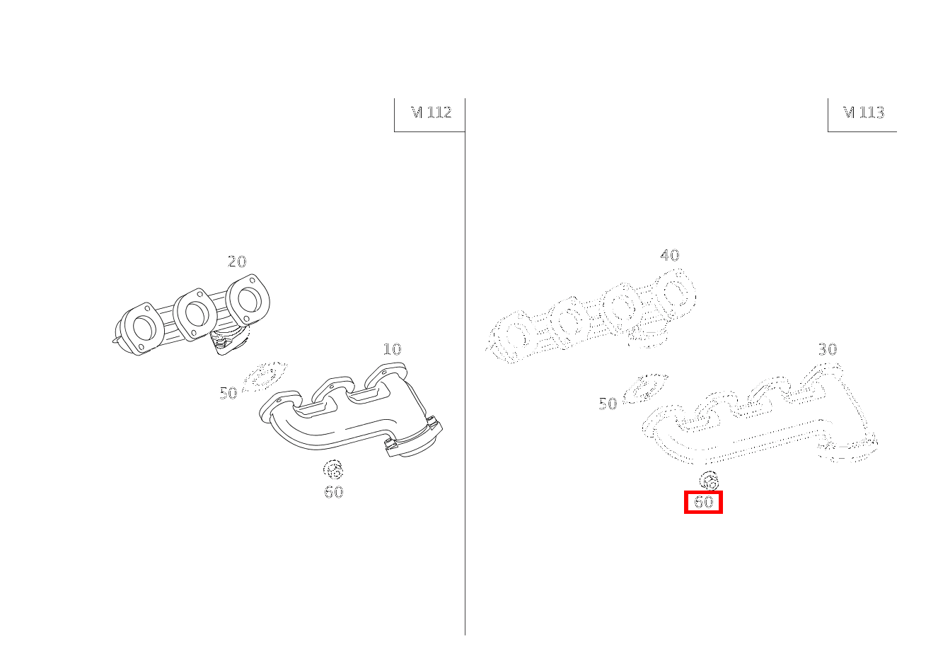 Sechskantmutter AUSPUFFKRUEMMER AN ZYLINDERKOPF TO A 112 140 00 09 / A 112 140 01 09; M6 E280 210 Sechskantmutter AUSPUFFKRUEMMER AN ZYLINDERKOPF TO A 112 140 00 09 / A 112 140 01 09; M6 E280 210