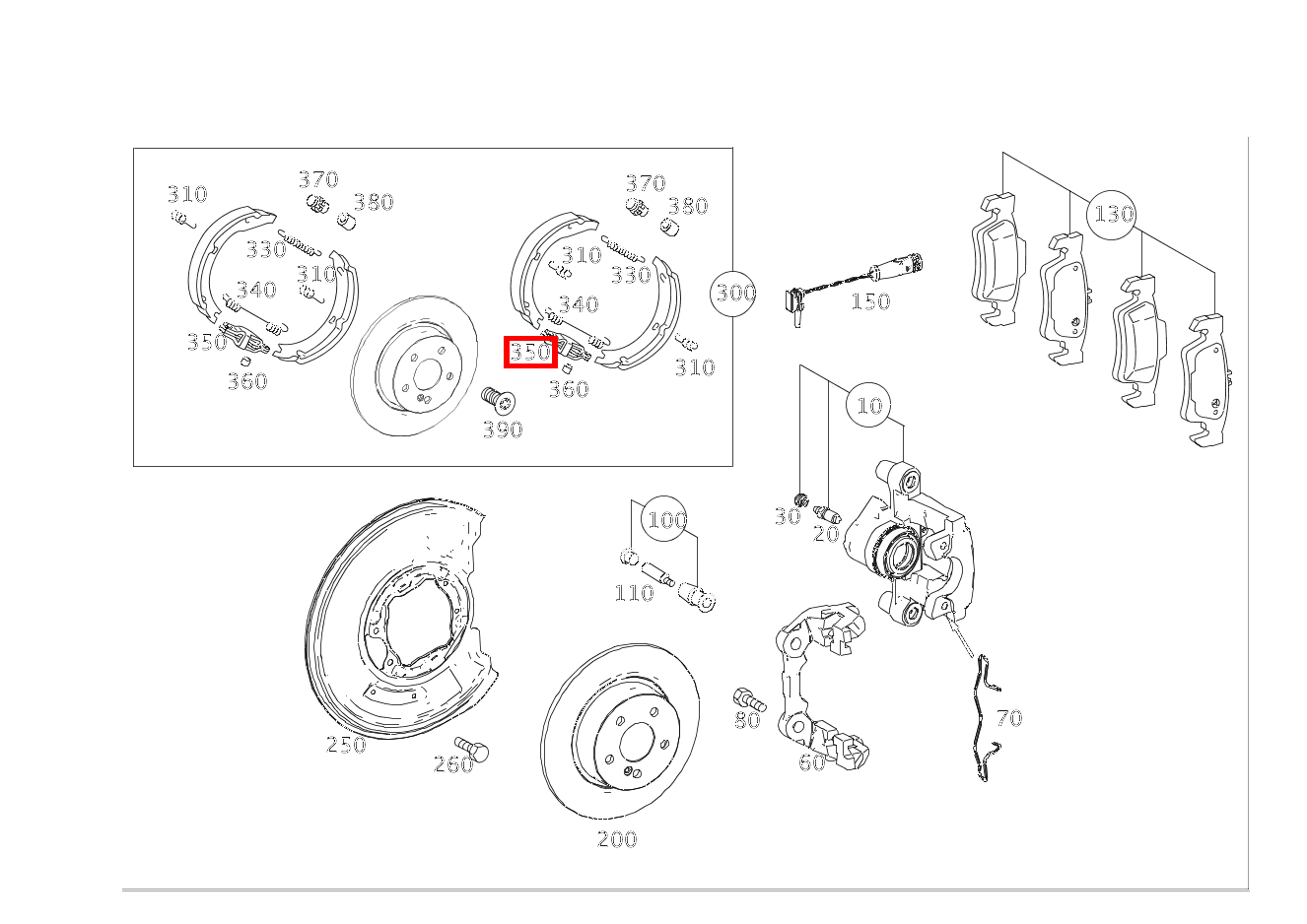 SPREIZSCHLOSS BREMSE SPREIZSCHLOSS CLS 250 Shooting Brake BlueTEC 4MATIC 218
