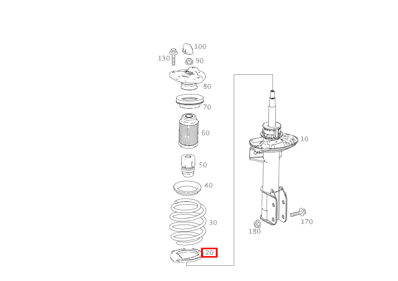 Schraubenfederbeilage Unten links und rechts GLK 350 4MATIC 204 Schraubenfederbeilage Unten links und rechts GLK 350 4MATIC 204