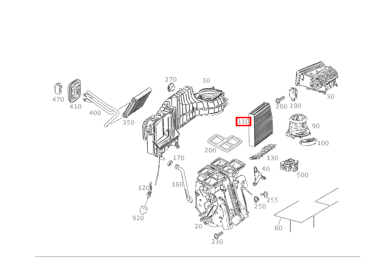 Aktivkohlefilter C 200 4MATIC T-Modell 205 Aktivkohlefilter C 200 4MATIC T-Modell 205