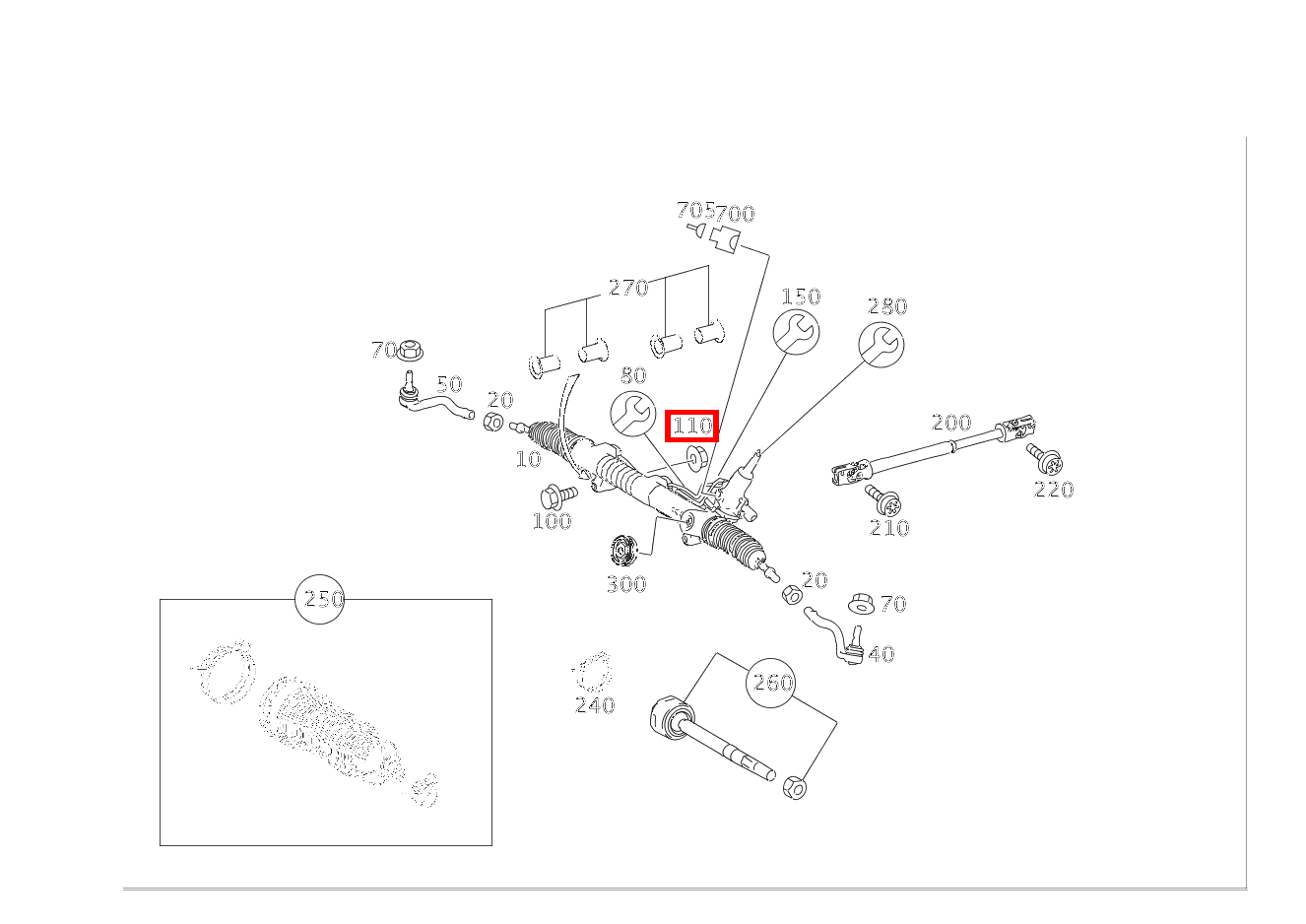 Mutter LENKUNG AN INTEGRALTRAEGER; M10 GL 500 4MATIC Off-Roader 164 Mutter LENKUNG AN INTEGRALTRAEGER; M10 GL 500 4MATIC Off-Roader 164