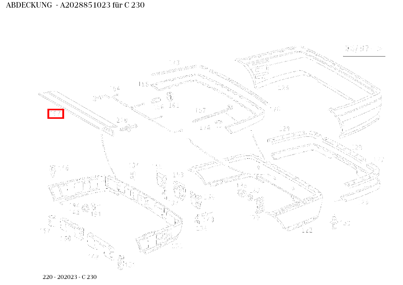 Abdeckung C 230 220