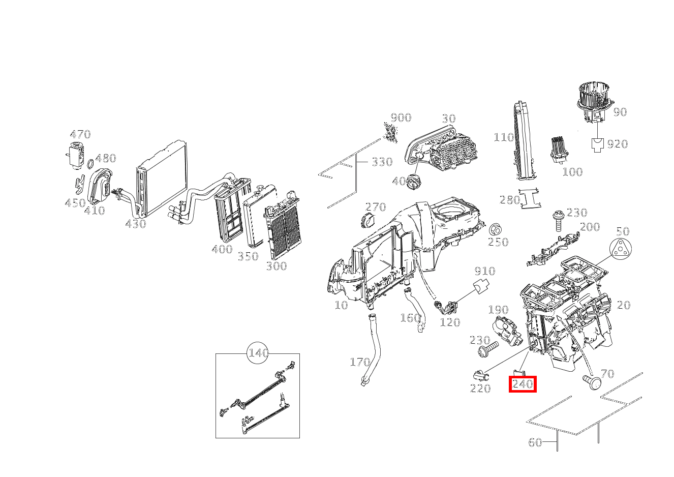 SPANNFEDER AN KLIMAKASTEN E 500/550 CABR. 207