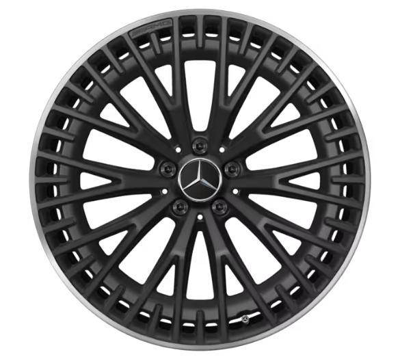 AMG Vielspeichen-Rad, 21 Zoll, 10 J x 21 ET 47, schwarz matt AMG Vielspeichen-Rad, 21 Zoll, 10 J x 21 ET 47, schwarz matt