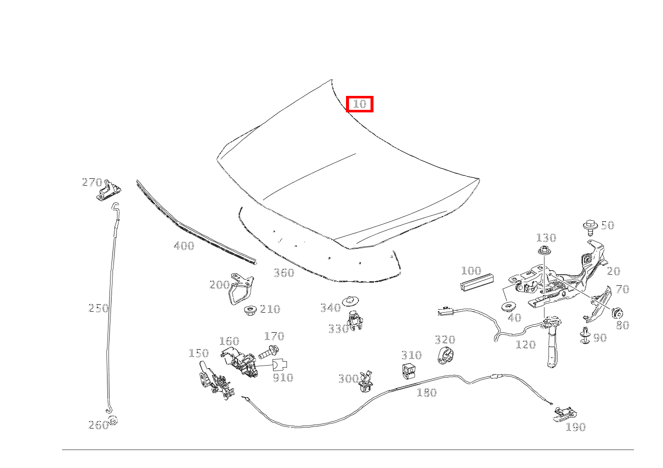 Motorhaube A 180 245 Motorhaube A 180 245