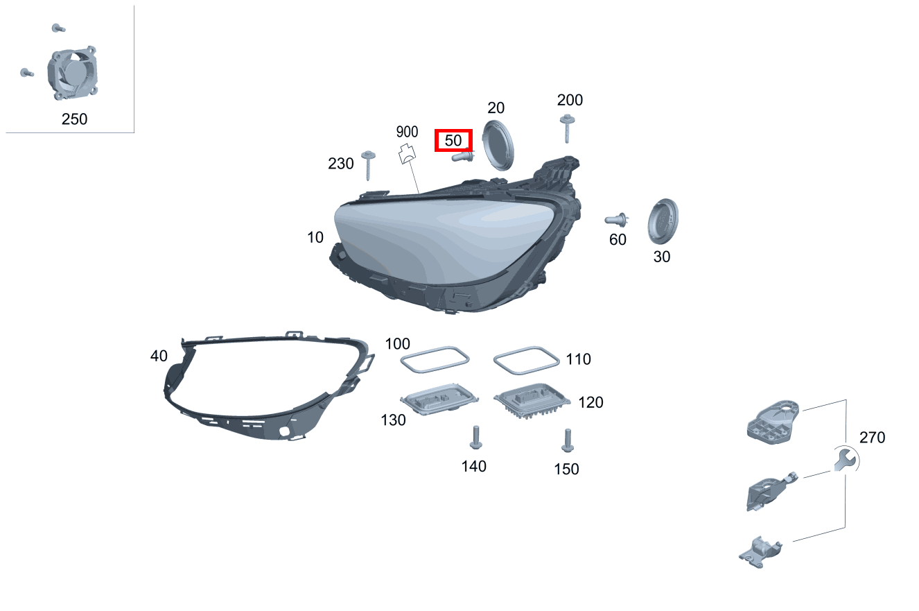 Glühlampe FERNLICHT, RECHTS; H7 12V-55W E 400 d Limousine 213 Glühlampe FERNLICHT, RECHTS; H7 12V-55W E 400 d Limousine 213