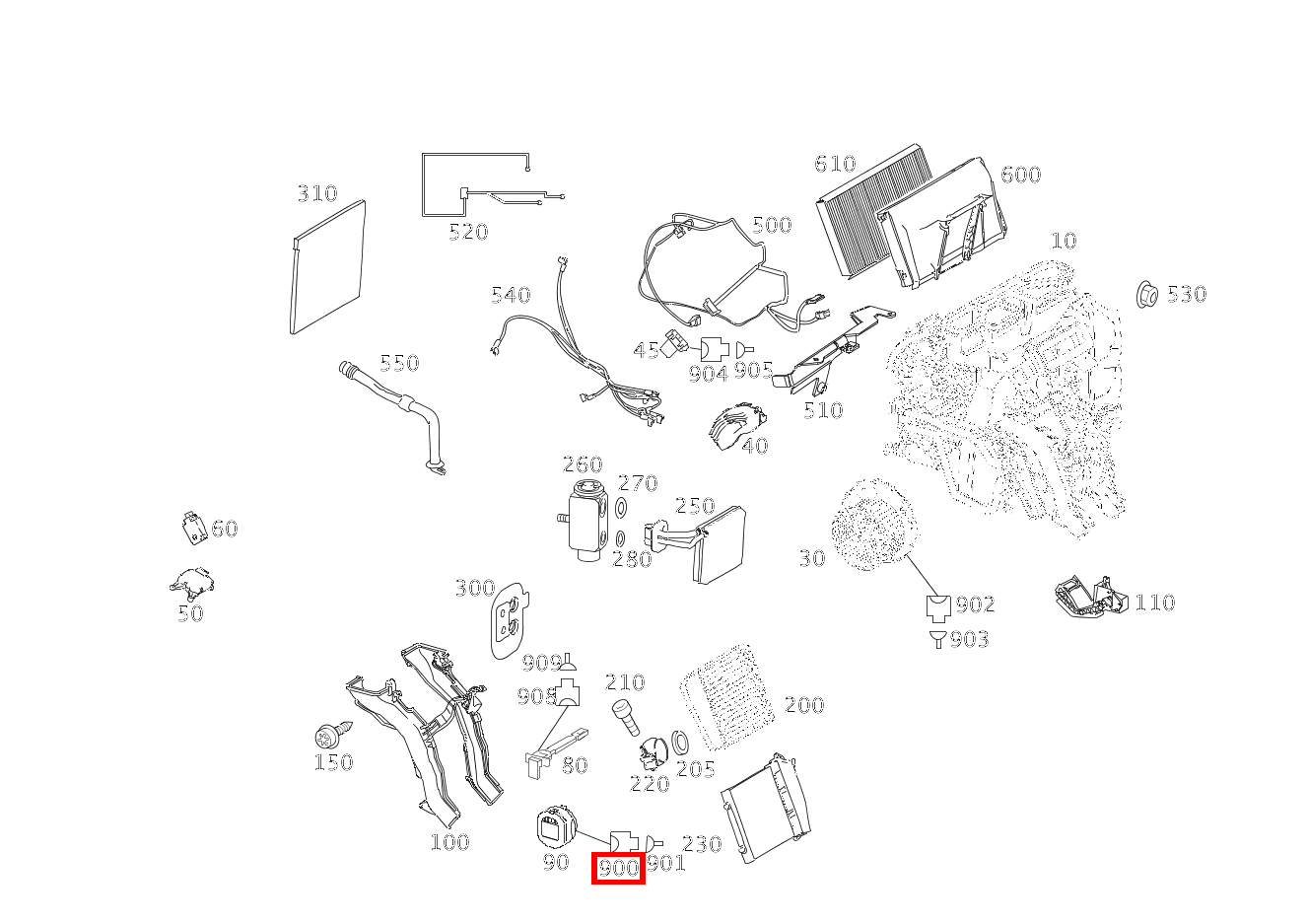 Steckhülsengehäuse B2; 3-PIN MQS A 160 BlueEFFICIENCY Limousine 205 Steckhülsengehäuse B2; 3-PIN MQS A 160 BlueEFFICIENCY Limousine 205