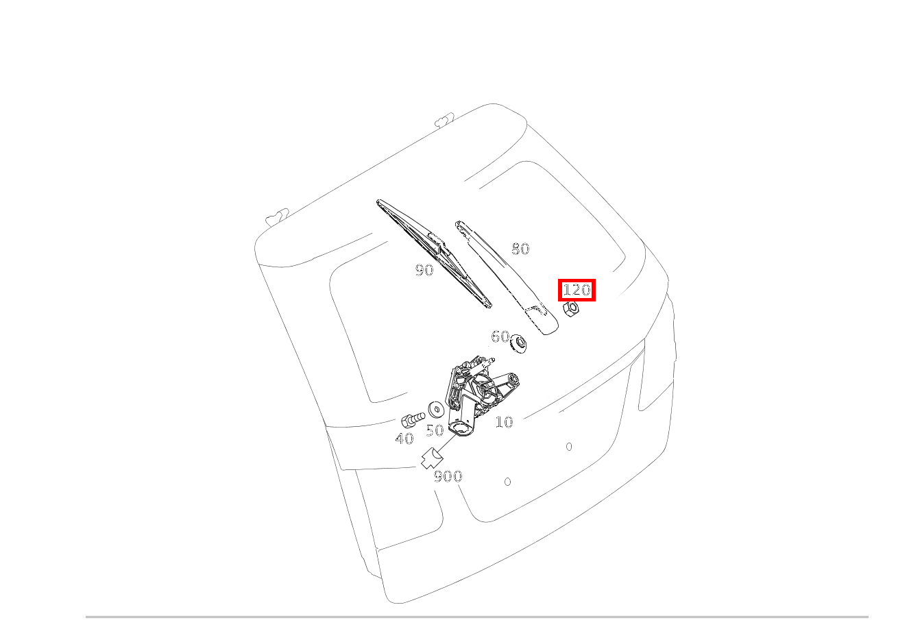 Sechskantmutter WISCHERARM AN WISCHERMOTOR; M8 E 400 T 4MATIC 212 Sechskantmutter WISCHERARM AN WISCHERMOTOR; M8 E 400 T 4MATIC 212