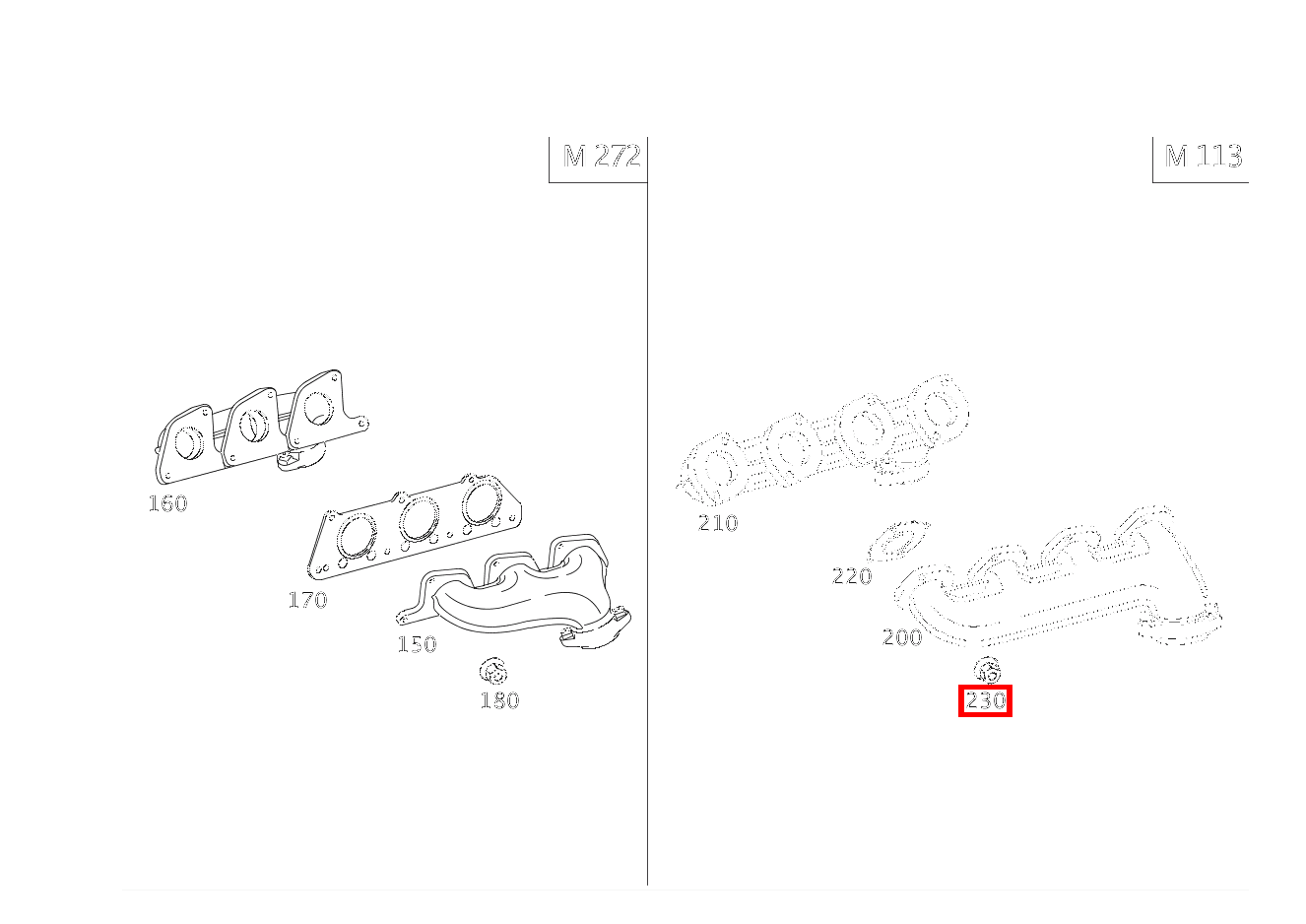 Sechskantmutter AUSPUFFKRUEMMER AN ZYLINDERKOPF; M6 SLK 55 AMG Roadster 171 Sechskantmutter AUSPUFFKRUEMMER AN ZYLINDERKOPF; M6 SLK 55 AMG Roadster 171