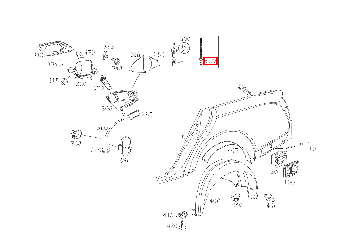 Blindniet REPARATURLOESUNG; 6,4 X 12MM / 1-3,5MM Maybach 62 S (langer Radstand) 240 Blindniet REPARATURLOESUNG; 6,4 X 12MM / 1-3,5MM Maybach 62 S (langer Radstand) 240