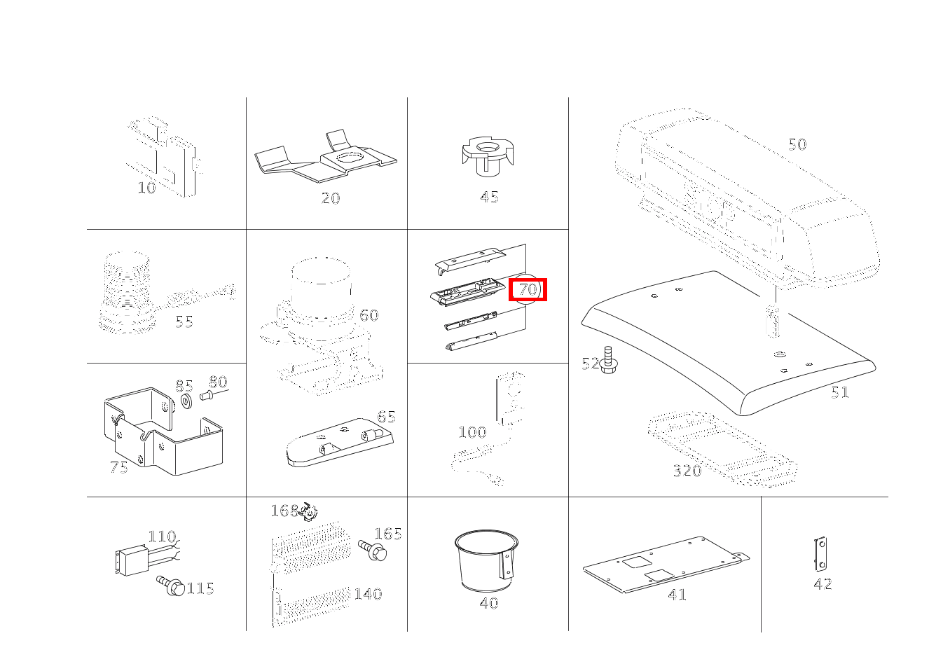 Teilesatz Halter RUNDUMKENNLEUCHTE C 220 T CDI 203 Teilesatz Halter RUNDUMKENNLEUCHTE C 220 T CDI 203