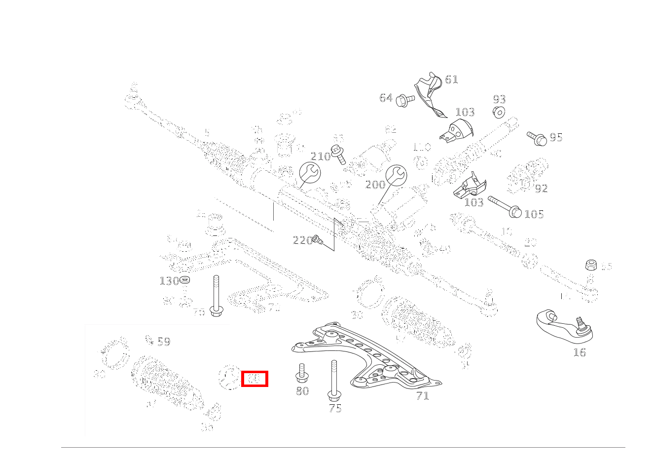 Reparatursatz MANSCHETTE S 65 AMG L 220 Reparatursatz MANSCHETTE S 65 AMG L 220