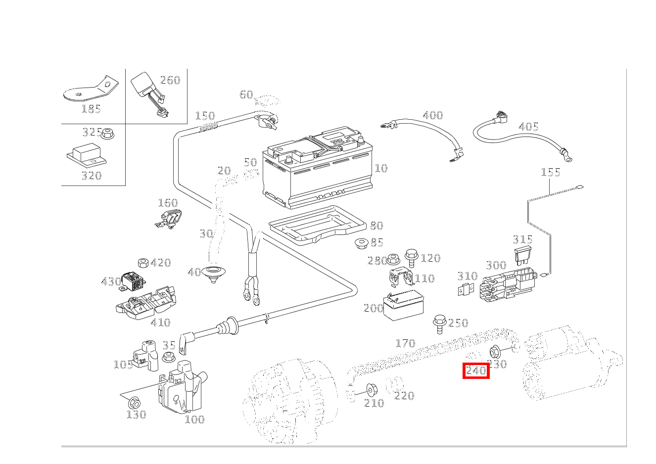 Schutzkappe STARTER KLEMME 50 GL 500 4MATIC Off-Roader 164 Schutzkappe STARTER KLEMME 50 GL 500 4MATIC Off-Roader 164