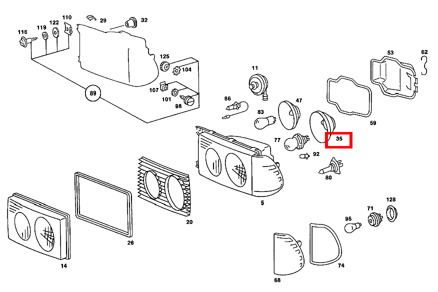 Reflektor SCHEINWERFER LINKS;RECHTSVERKEHR HELLA,H 4 240 TD 123 Reflektor SCHEINWERFER LINKS;RECHTSVERKEHR HELLA,H 4 240 TD 123