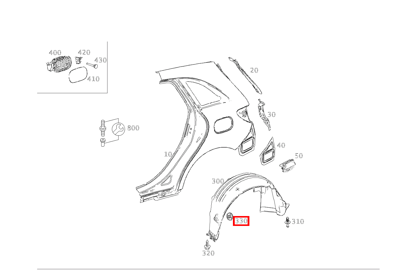 KUNSTSTOFFMUTTER BEFESTIGUNG ABDECKUNG RECHTS ELECTRIC DRIVE 242