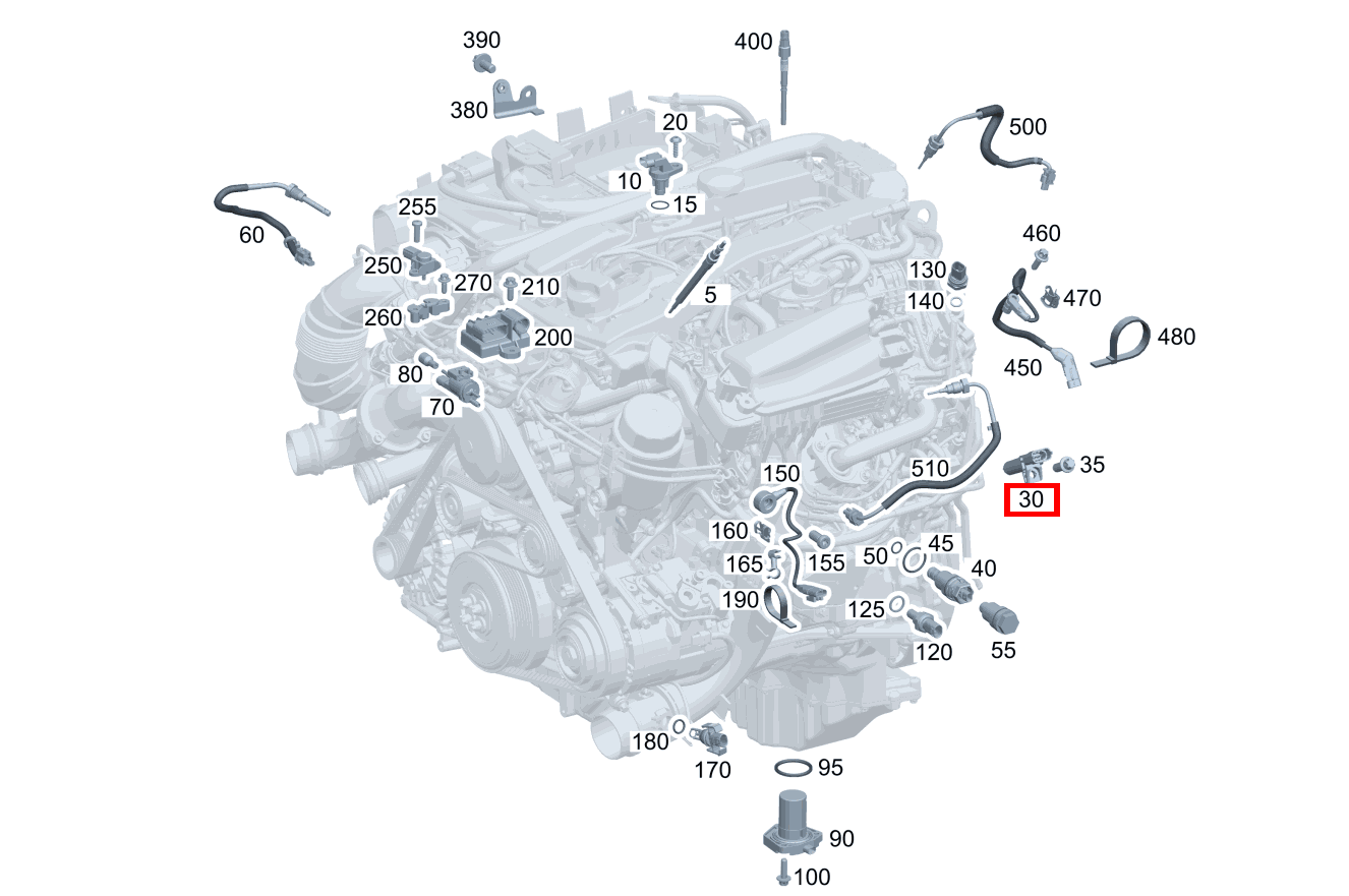 Positionssensor Kurbelwelle E250TCDI BLUE EFF 212 Positionssensor Kurbelwelle E250TCDI BLUE EFF 212