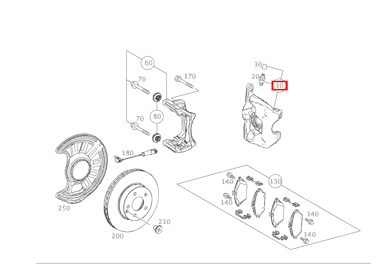 Kolbengehäuse Teilesatz links smart EQ forfour 246 Kolbengehäuse Teilesatz links smart EQ forfour 246