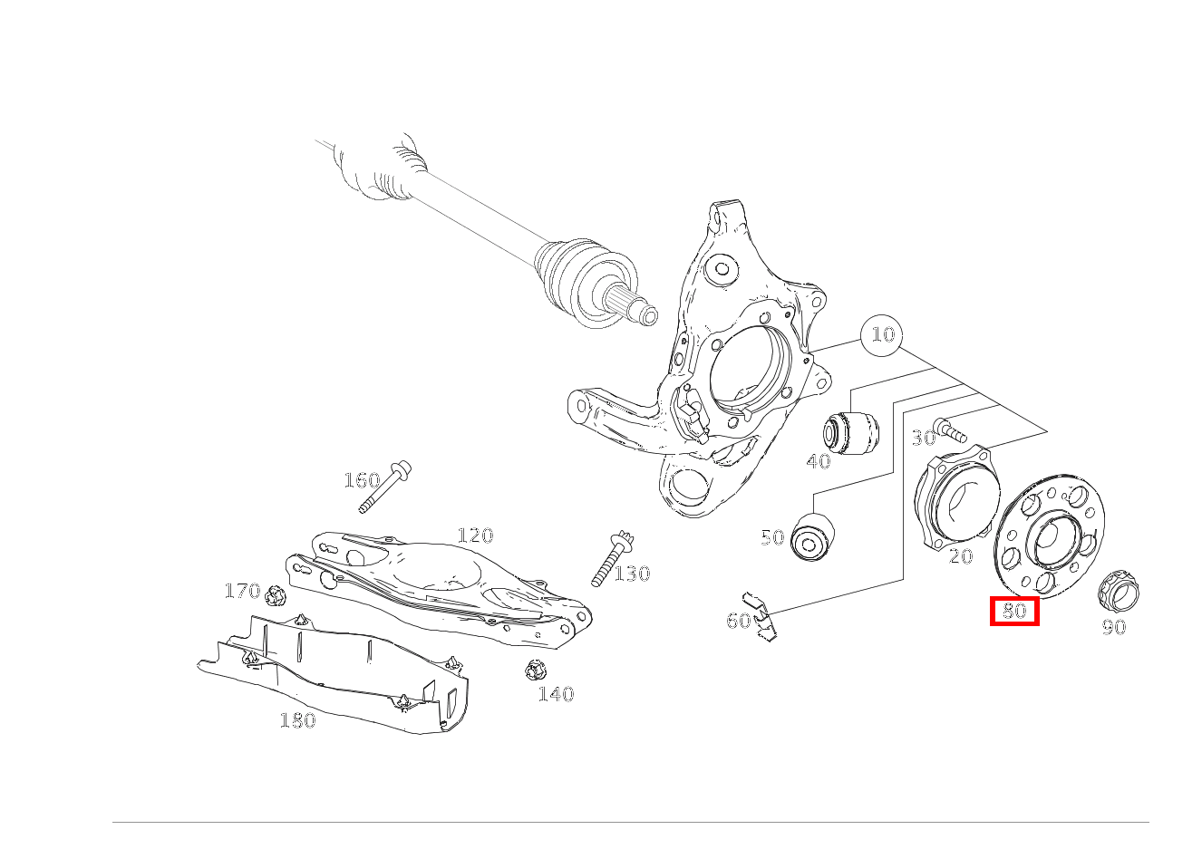 Flansch GLK 350 4MATIC 204