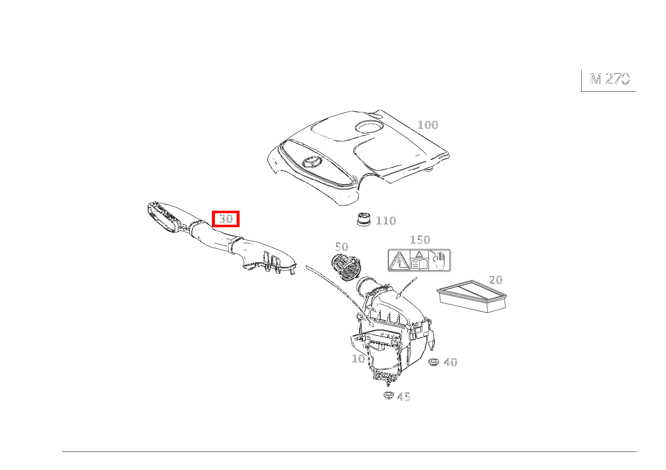 Luftansaugschlauch ZWISCHEN LUFTFILTER UND KALTLUFTANSAUGHUTZE C 200 4MATIC T-Modell 205 Luftansaugschlauch ZWISCHEN LUFTFILTER UND KALTLUFTANSAUGHUTZE C 200 4MATIC T-Modell 205