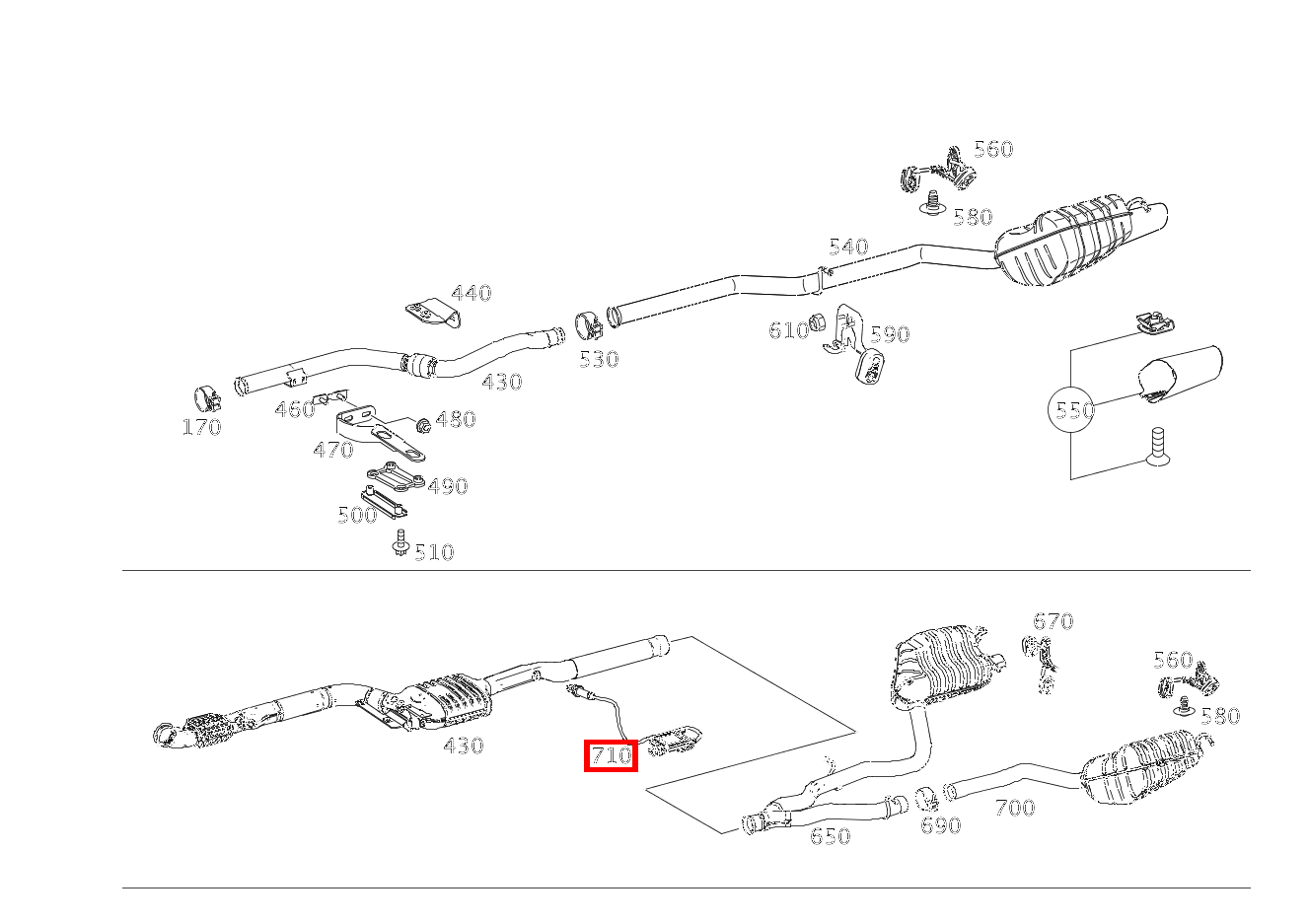 Nox-Sensor Hinten; 415mm E220CDI C 207 Nox-Sensor Hinten; 415mm E220CDI C 207